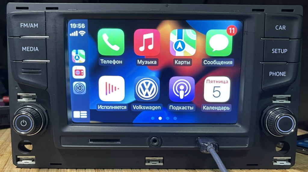 магнитола с CarPlay AndroidAuto для Volkswagen Golf 7